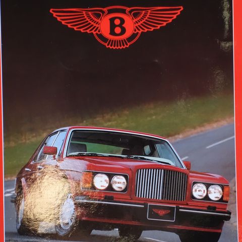 Bentley Turbo R brosjyre 1988