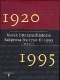Norsk litteraturhistorie: sakprosa fra 1750 til 1995 og 1750 til 1995
