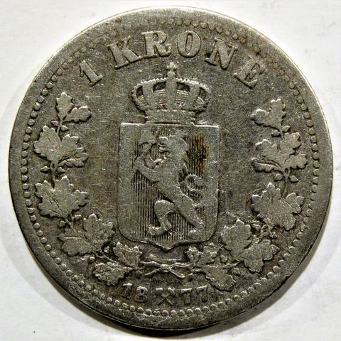 1 Kr 1877 i sølv