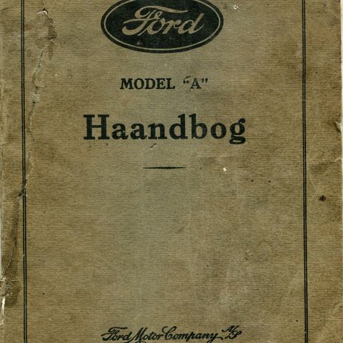 Kopi av Håndbok for Ford Model A og Modell AA 1928