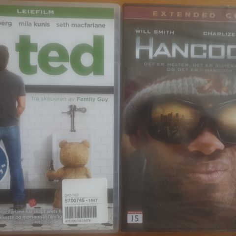 DVD Hancock og Ted