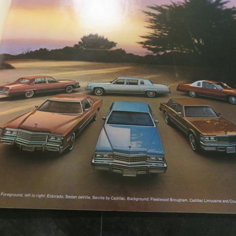 1978 Cadillac original salgsbrosjyre