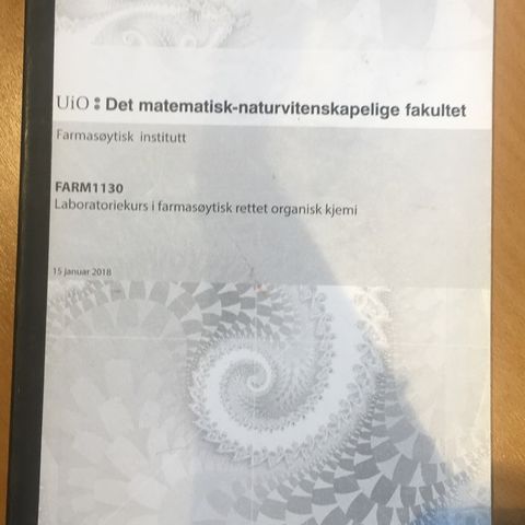 Laboratoriekurs i organisk kjemi!