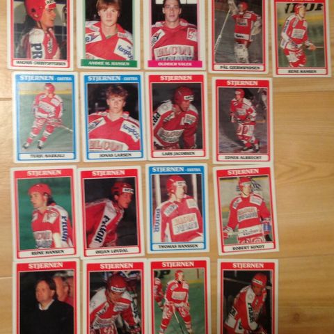 Ishockeykort Stjernen fra første årene av 90-tallet