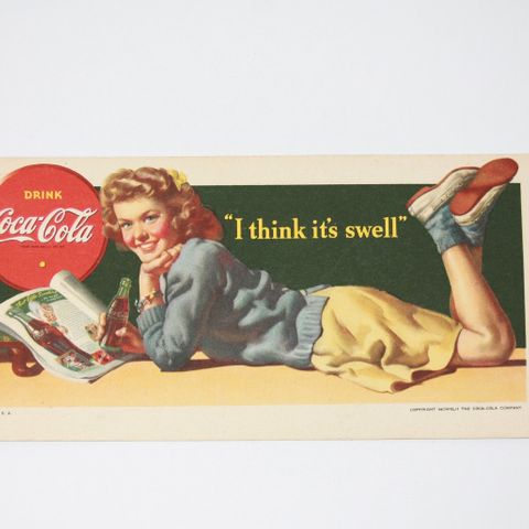 Coca-Cola Inc blotter fra 1942