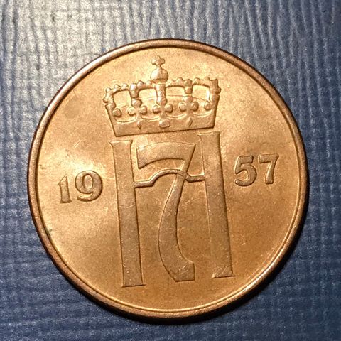 Pen 5 øre 1957 Usirkulert