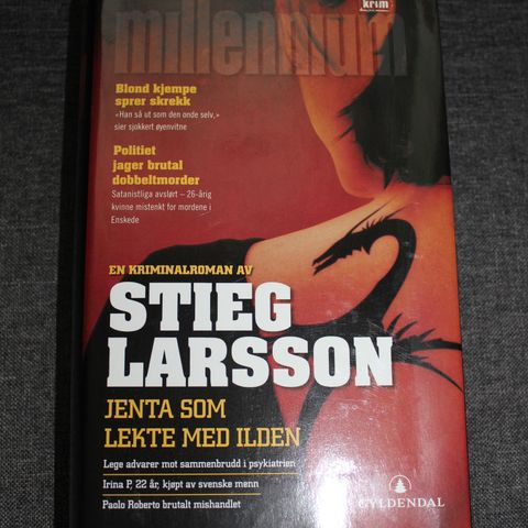 Stig Larsson: Jenta som lekte med ilden Kan sendes