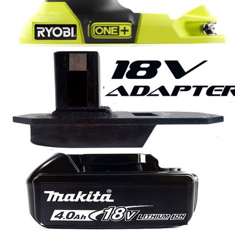 Adapter : 18V Makita Li-ion batterier på Ryobi maskin