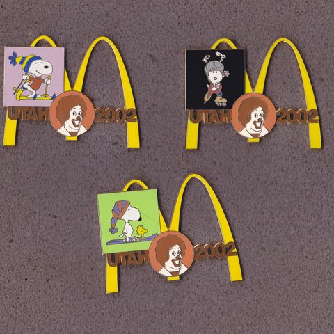 Snoopy McDonalds jumbo pins