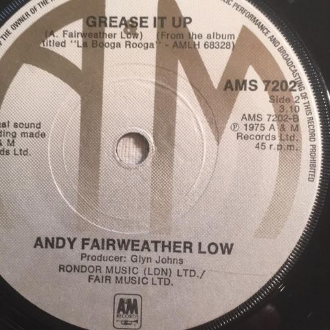 Andy Fairweather-Low  - Wide Eyed And Legless  (7"singel  1975)