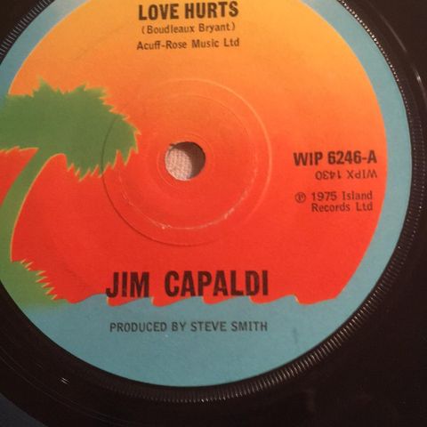 Jim Capaldi - Love Hurts  (7" singel  1975)