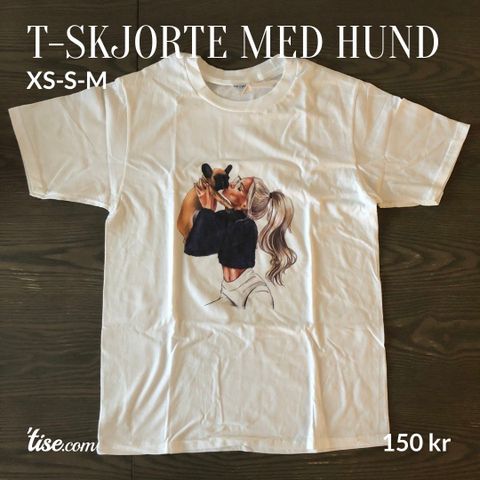 T-skjorte med hund