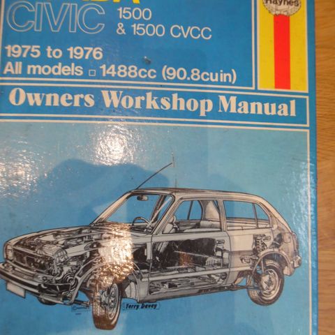 Verksted håndbøker til Honda, Vauxhall og Opel selges (Nye bilder)