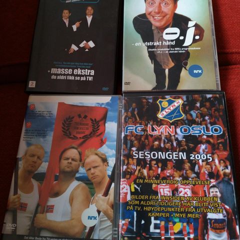 Underholdning: Norske DVDer: Otto Jespersen, Senkveld, Tre brødre...(NRK)