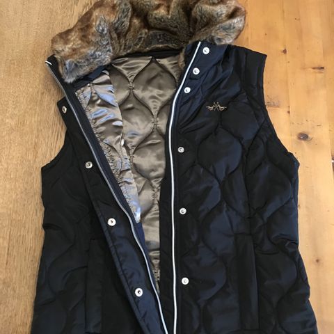 HV Polo quilted ridevest m/ fuskepels