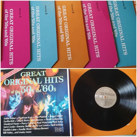 VINTAGE/ LP  - GREAT ORGINAL HITS OF THE 50 S AND 60 S/8 STK 