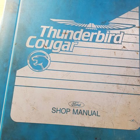 1989 Ford Thunderbird/Cougar Verksted håndbok
