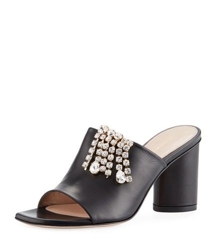 Stuart Weitzman mules med Swarovski krystaller, 39