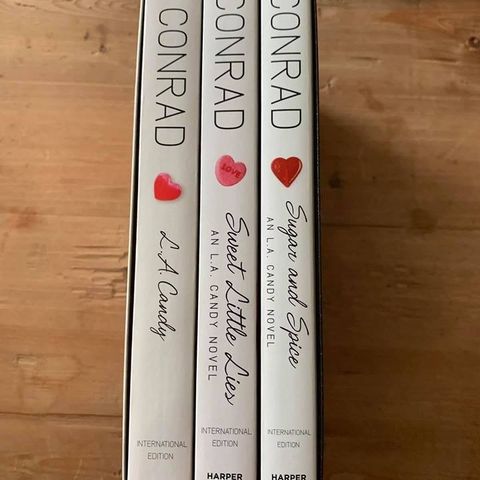 3 stk bøker, L.A. Candy Series,  Lauren Conrad, engelsk tekst