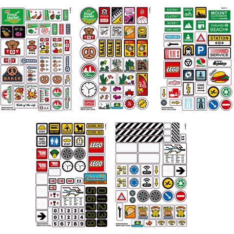 Lego extra stickers