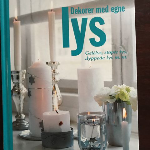 Bok.Dekorer med egne lys.