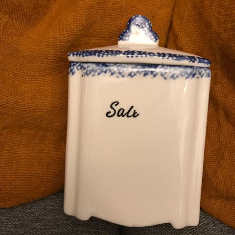 Salt krukke i keramikk (spiseri) selges