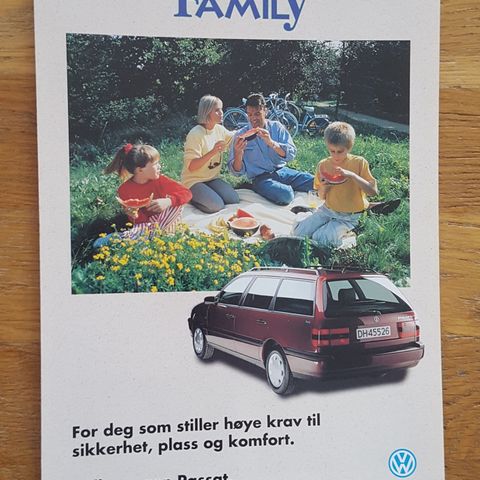 Brosjyre VW Passat Family 1995