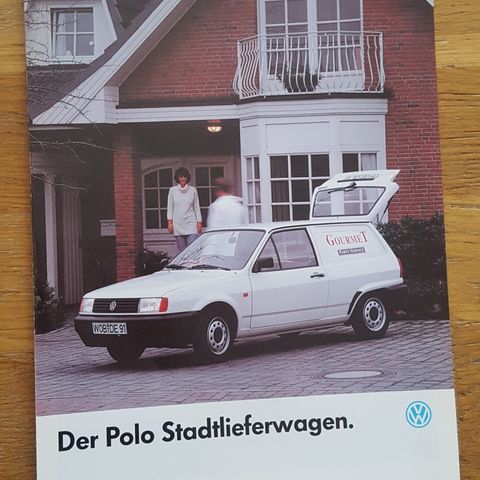 Brosjyre VW Polo Stadtlieferwagen 1993