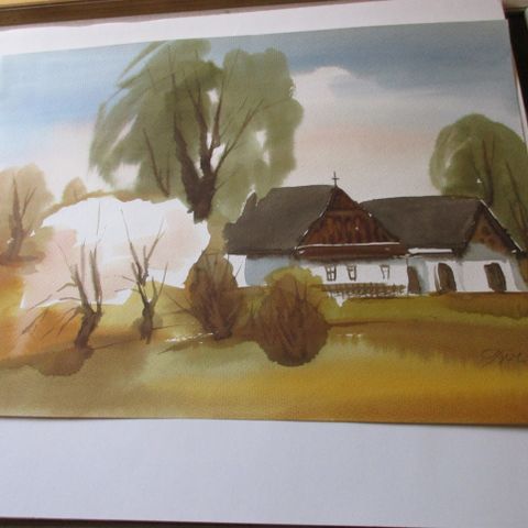 Akvarel #6, 250 kr