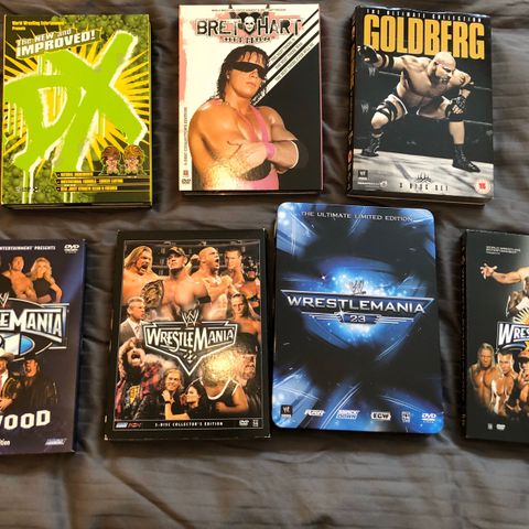 WWE dvd’er selges billig