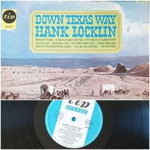 VINTAGE LP/VINYL DOWN TEXAS EAY  - HANK LOCKLIN 