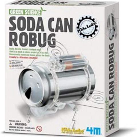 Regnvær? Soda can robug (teknisk byggeset)(ny i sealed forpakning)