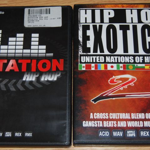 2 Bigfish Audio Hip Hop Sample Bibliotek DVDer selges.