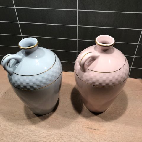 2 vaser fra Porsgrund Sanitærporselen