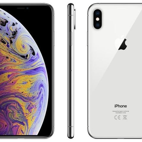 Strøken iPhone Xs Max 512GB Hvit