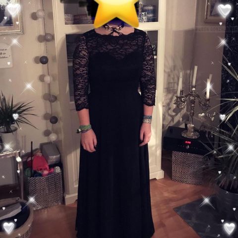 Flott kjole i svart,  kjøpt på BLIKK-BOX