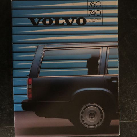 1986 Volvo 740 760 Herregårdsvogn original salgsbrosjyre