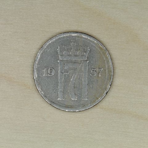 10 øre 1957 Norge   (310)