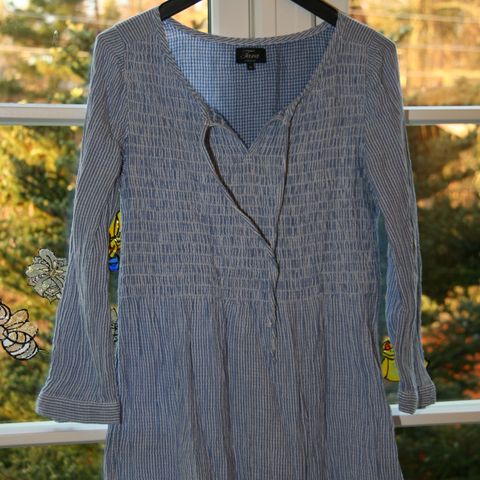 Stilig Tara tunika / skjortekjole / lang bluse - størrelse S