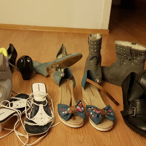 Selger forskjellige fine dame sko til billig, BLA GJENNOM,SE
