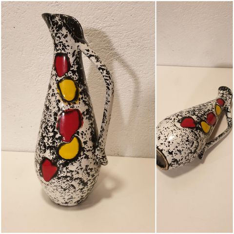 VINTAGE/ RETRO KERAMIKK VASE FRA W-GERMANY