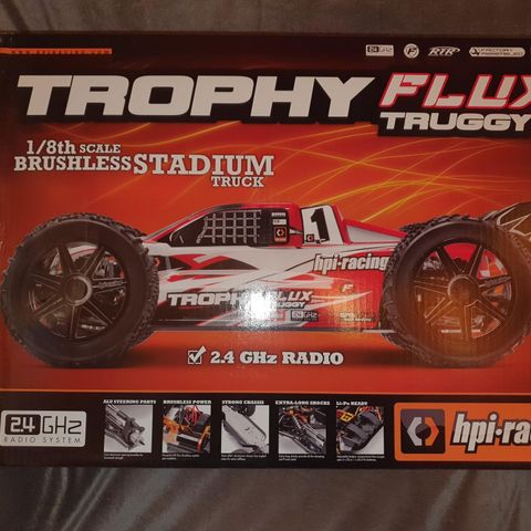 Hpi Trophy Truggy Flux Inkludert 2 Stk 7.4v 5000mah Lipo Batterier