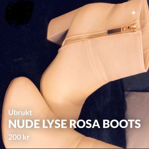 Nude rosa boots