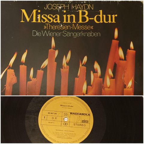 VINTAGE/ RETRO LP-VINYL JOSEPH JAYDN/ MISSA IN D-DUR