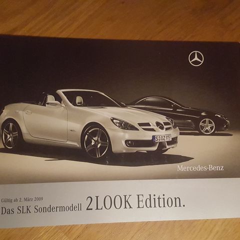 Brosjyre Mercedes SLK-Klasse 2LOOK Edition 2009