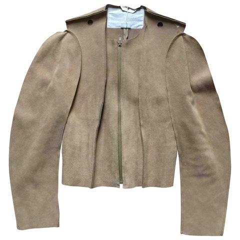MAISON MARTIN MARGIELA POUR H&M Beige Suede Leather Jacket