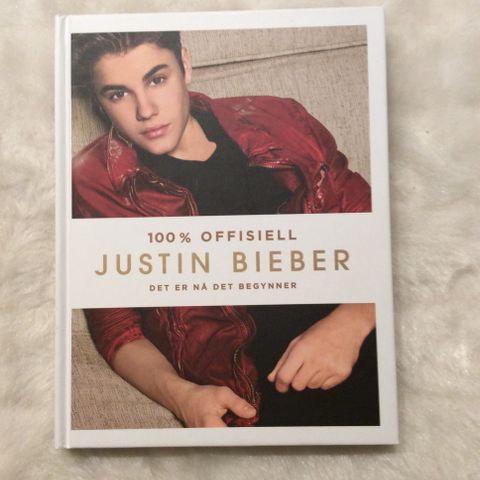 Nesten ubrukt Justin Biber bok.