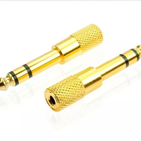 Ny , 24 K Stereo Plugg Overgang 6.5 mm til 3.5 mm