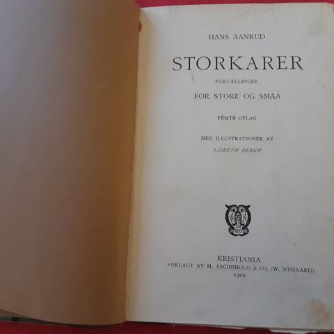 Aanrud: Storkarer. Fortællinger for store og smaa. 1909