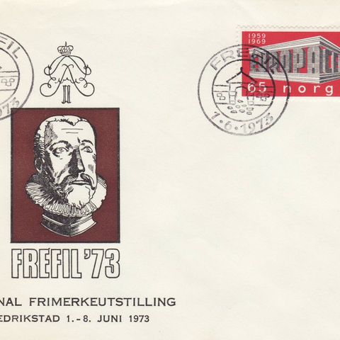 Frimerker - Norge - Frefil 1973, 1978 og 1984 - frimerkeutstillinger